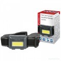 Ultraflash фонарь налобный LED5356 (3xR03) COB(49lm) черный/пластик, до 15м, 2 реж